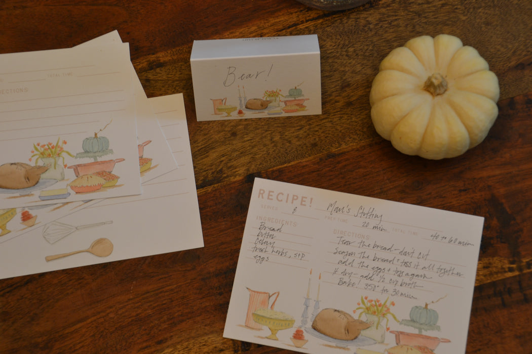 Thanksgiving Recipe Cards