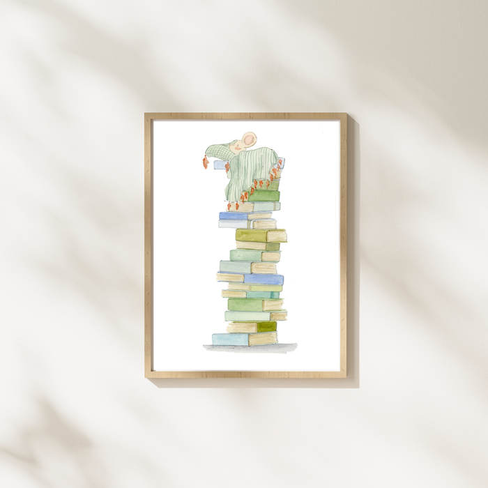 Mouse Bed Art Print