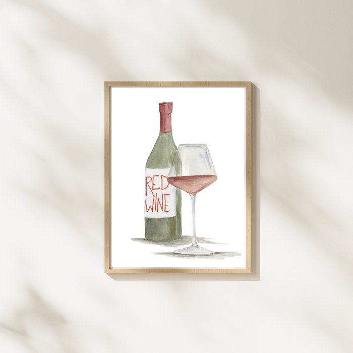 Red Wine Art Print
