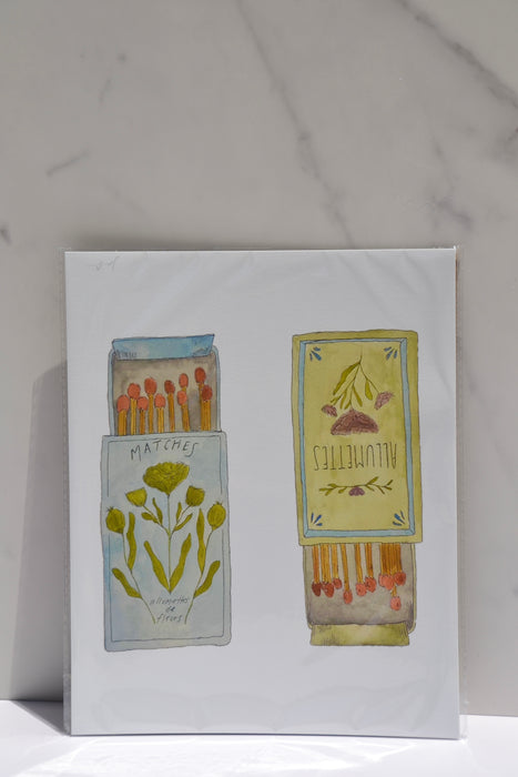 French Matchboxes Art Print