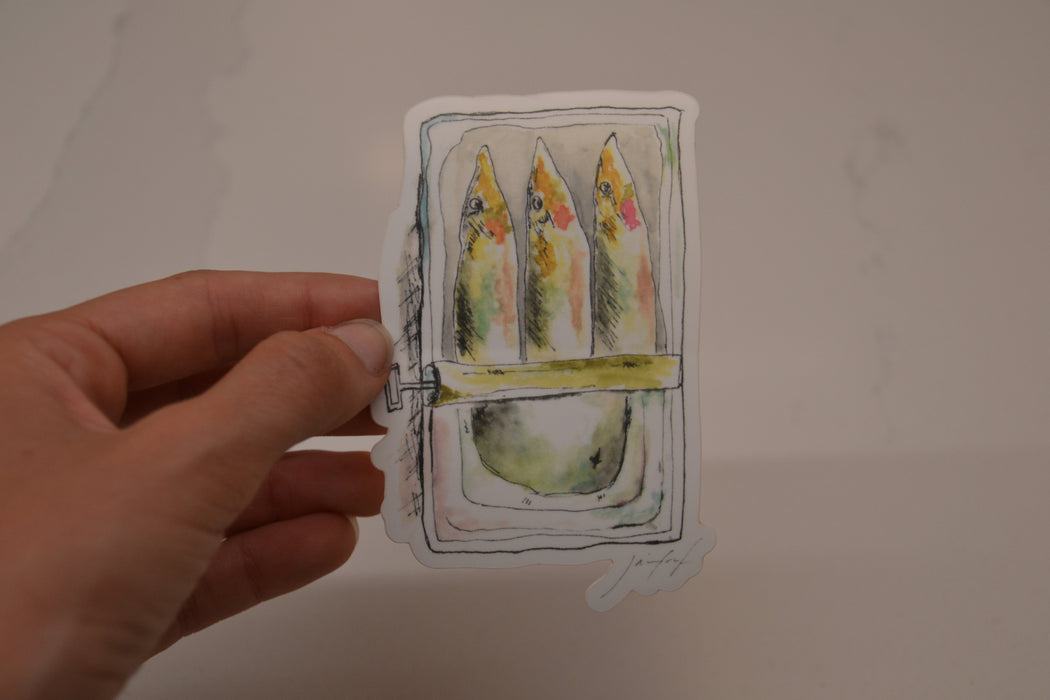 Three Sardines Sticker