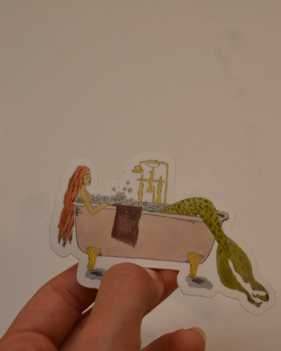 Bathing Mermaid Sticker
