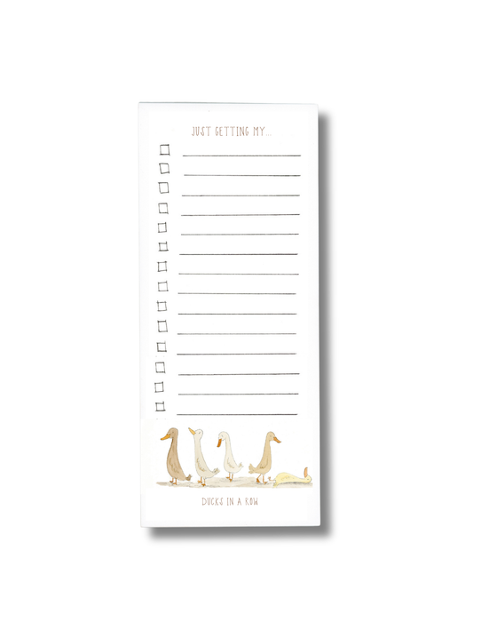 Ducks in a Row Notepad