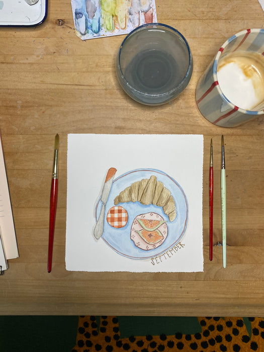 September’s Plate Print