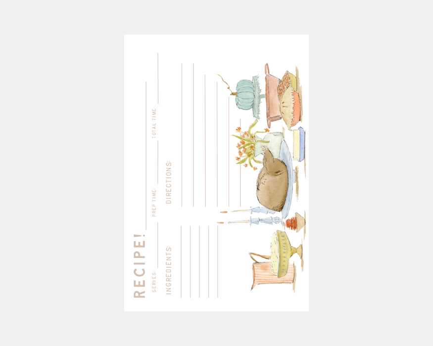 Thanksgiving Recipe Cards