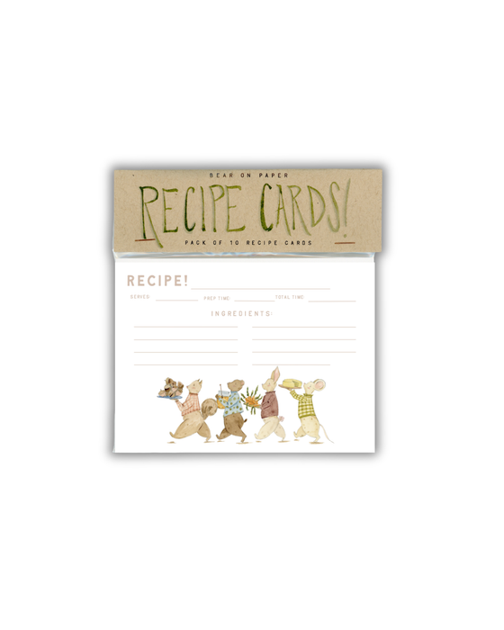 Woodland Recipe Cards