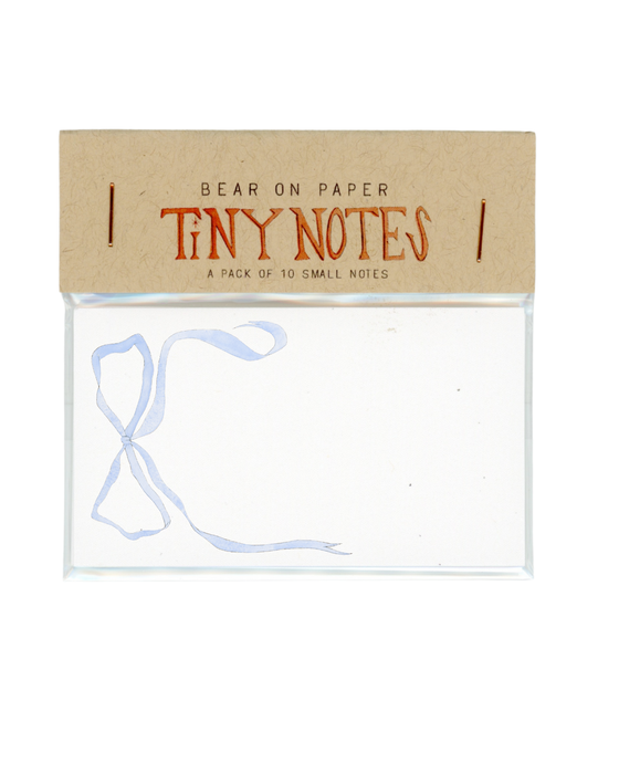 Blue Bow Tiny Notes