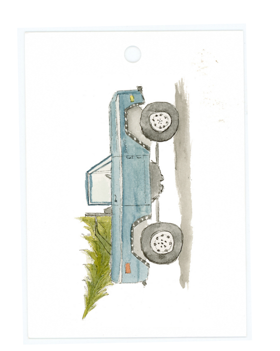 Christmas Bronco Gift Tags