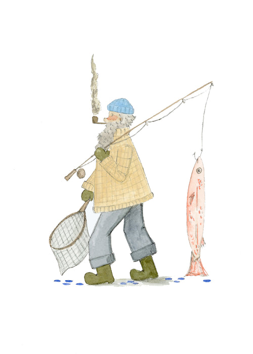 Fisherman Postcard