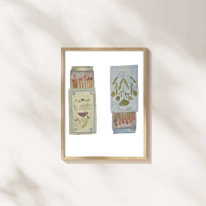 French Matchboxes Art Print
