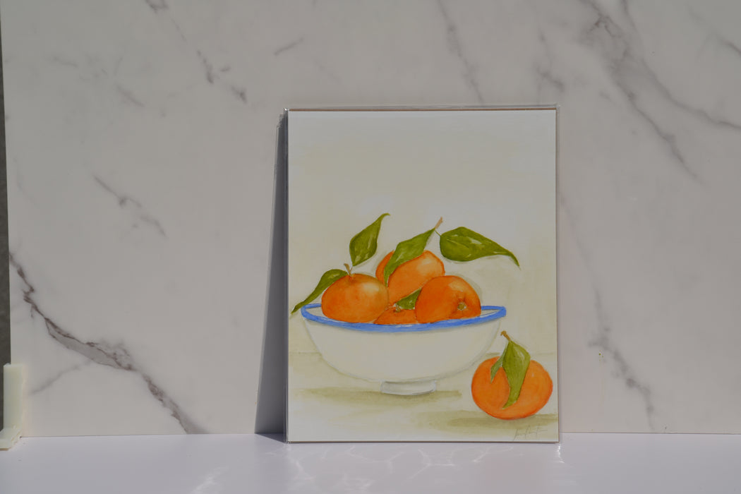 Orange Bowl Art Print