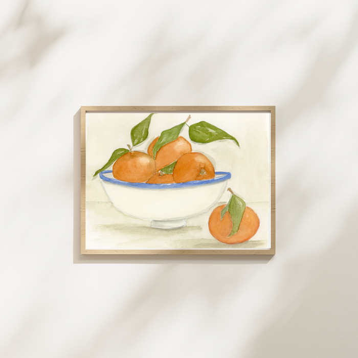 Orange Bowl Art Print