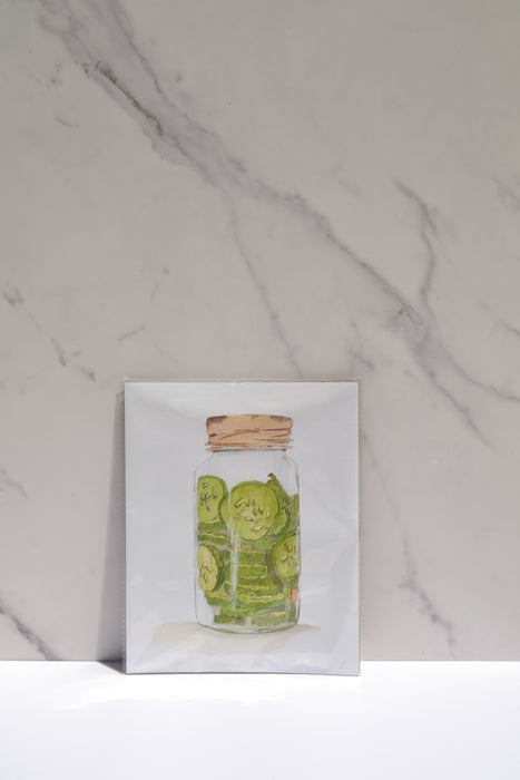 Pickle Jar Art Print