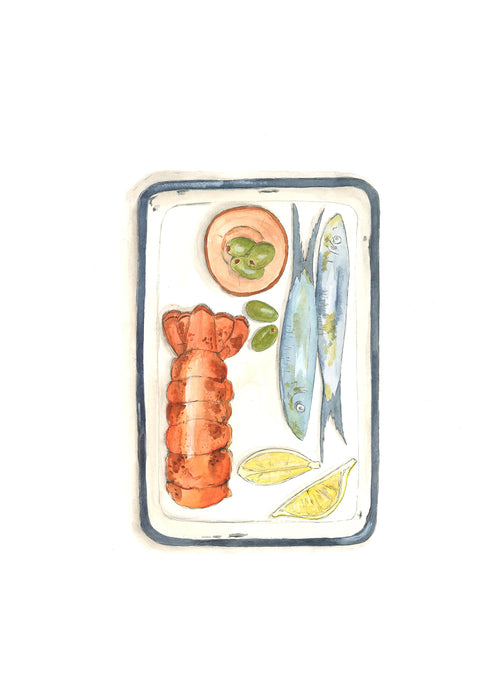 Seafood Lunch Postcard