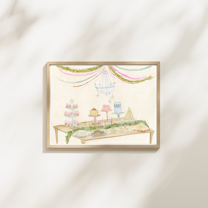 Holiday Tablescape Art Print